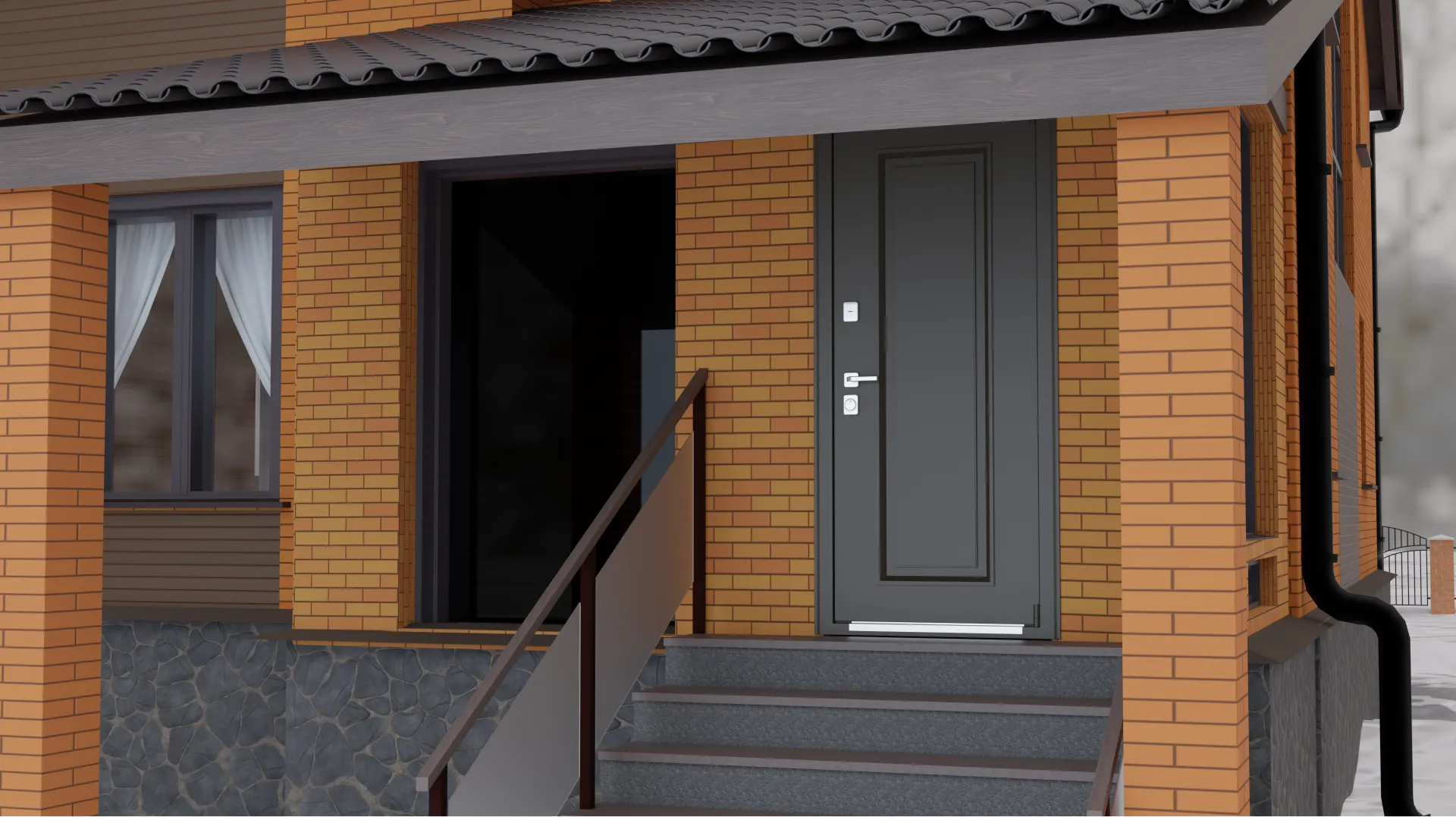 Входные термо двери в частный дом