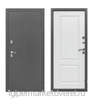 Входная металлическая дверь ПРОТЕРМА Серебро Белый матовый производителя Феррони